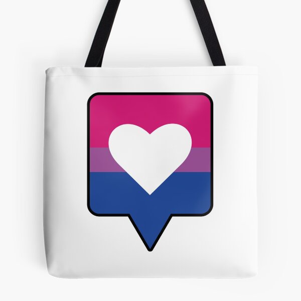 Item preview, "I Like You" Bi Heart Inverted designed and sold by Little Spoop.