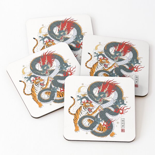Item preview, The Eternal Duality of Dragon and Tiger designed and sold by DropRomance.
