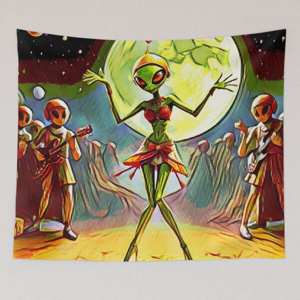 Item preview, Moonlit Jam on Planet X designed and sold by Getrealdesigns.