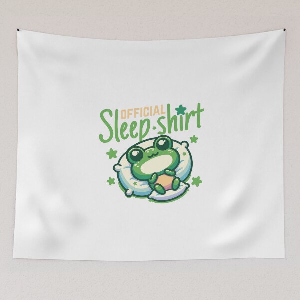 Item preview, Cute frog sleep t-shirt design designed and sold by RadiantRevArt ⭐⭐⭐⭐⭐.