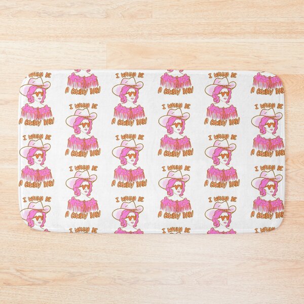 Item preview, CMAT I Wanna Be A Cowboy Baby - pink and orange designed and sold by incloudines.