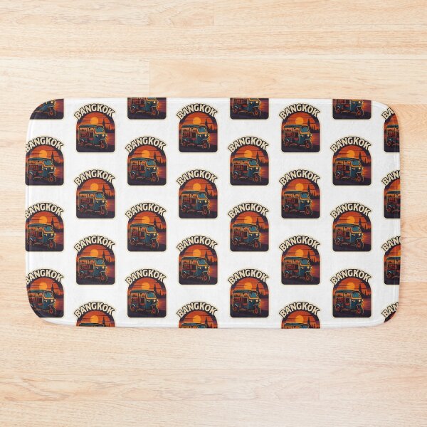 Item preview, Bangkok Tuk Tuk at Sunset | Retro Thailand Travel Design designed and sold by astersgraphics.