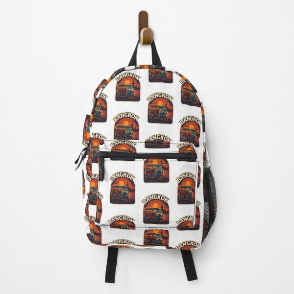 Item preview, Bangkok Tuk Tuk at Sunset | Retro Thailand Travel Design designed and sold by astersgraphics.