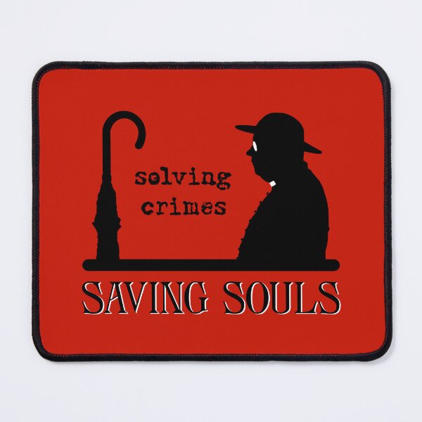 Item preview, Solving Crimes…Saving Souls (on Red) designed and sold by PawsitiveMum3.