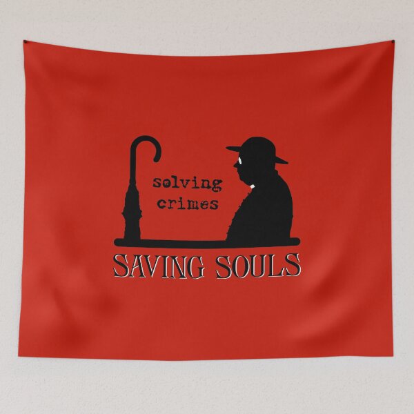 Item preview, Solving Crimes…Saving Souls (on Red) designed and sold by PawsitiveMum3.