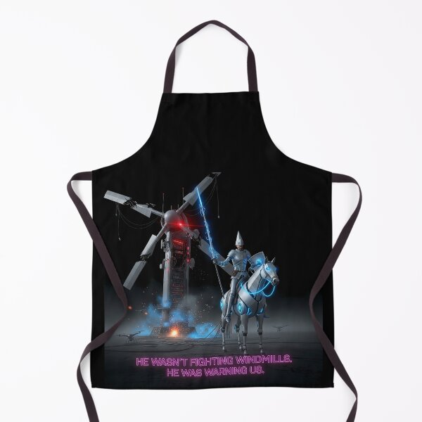Item preview, "Cyber Don Quixote – The Warning" designed and sold by RitualRebel.