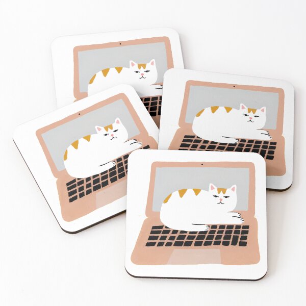 Item preview, Unbothered Office Cat – Work From Home Sabotage designed and sold by Hey Potato.
