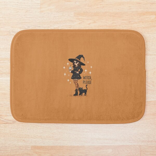 Item preview, Witch, Please – Sassy Witch with Coffee and Cat designed and sold by Artisan's Nook By Taffy.