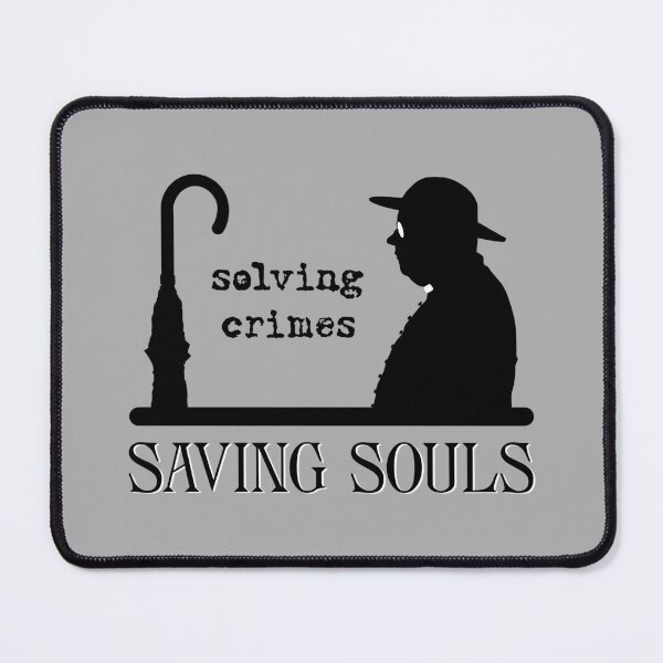 Item preview, Solving Crimes…Saving Souls (on Grey) designed and sold by PawsitiveMum3.