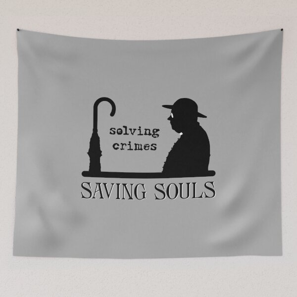Item preview, Solving Crimes…Saving Souls (on Grey) designed and sold by PawsitiveMum3.