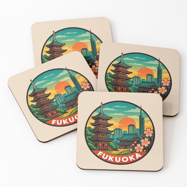 Item preview, Fukuoka - Japan's Coastal City Charm designed and sold by Myra365Art.