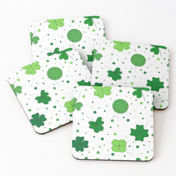 Item preview, Seamless Pattern leaf clover. One continuous line art designed and sold by Tanysha54.