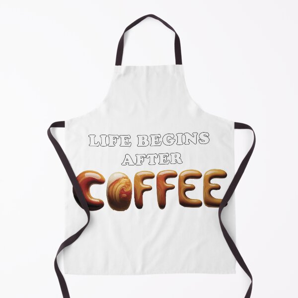 Item preview, Life Begins After Coffee - Coffee Lover Typography Design designed and sold by beerkee.