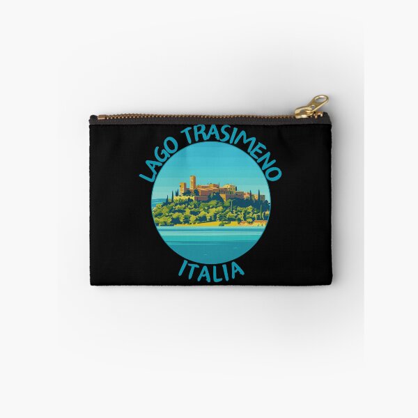 Item preview, Lago Trasimeno in Umbria, Italy Retro Travel Art Circle Emblem designed and sold by MaateoDesign.