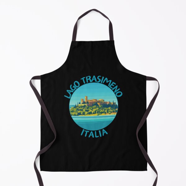 Item preview, Lago Trasimeno in Umbria, Italy Retro Travel Art Circle Emblem designed and sold by MaateoDesign.