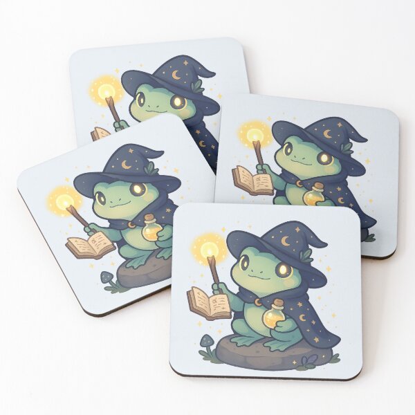Item preview, Magic Frog Wizard – Kawaii Night Cloak Spellcaster designed and sold by LuKreate.