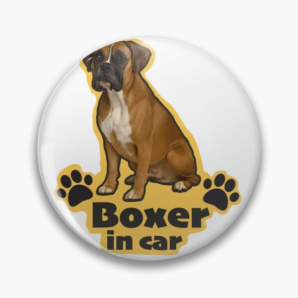 Item preview, Boxer Car Sticker – For Bold, Bouncy Dog Lovers! designed and sold by damithez.