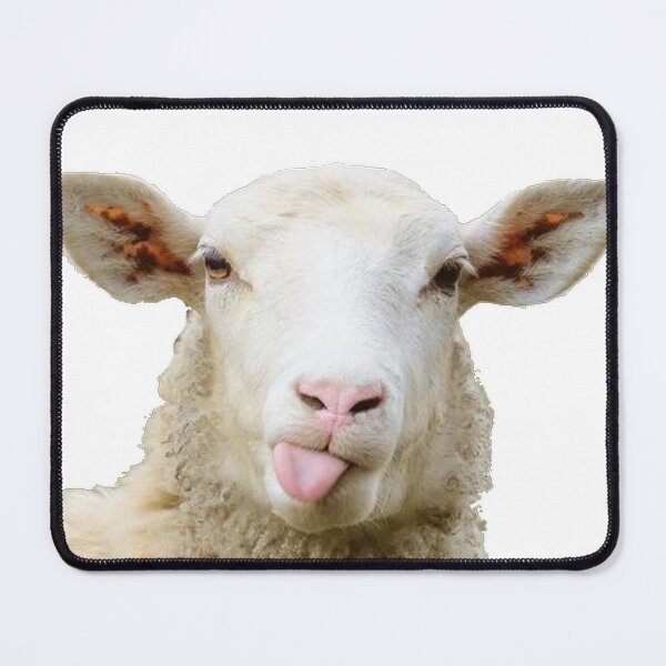 Item preview, Funny Sheep Sticker – Silly Cute Animal Humor – Fluffy Sheep Lover Gift designed and sold by Atres89.