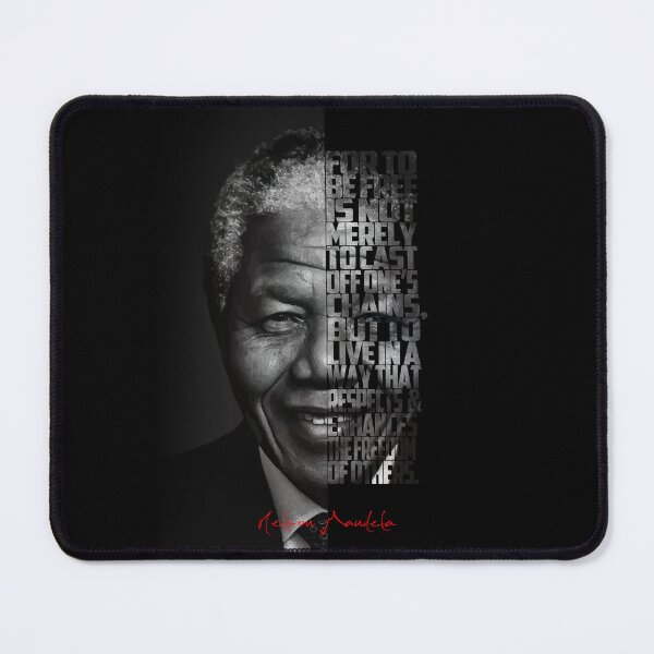 Item preview, Nelson Mandela Quote Poster – Monochrome Inspirational Portrait Art designed and sold by Enea Kelo.