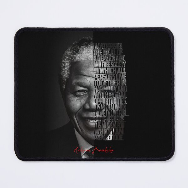 Item preview, Nelson Mandela Quote Poster – Monochrome Inspirational Portrait Art designed and sold by Enea Kelo.