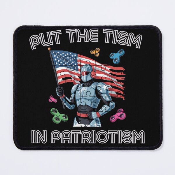 Item preview, Patriotic Robot Puzzle with Spinners designed and sold by Oommen Studio .