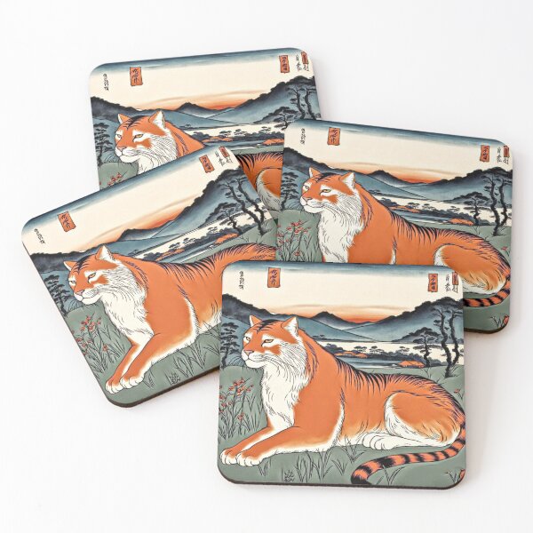 Item preview, Tigers in Spotlight Japanese Style designed and sold by Helios Be. Lavsh.