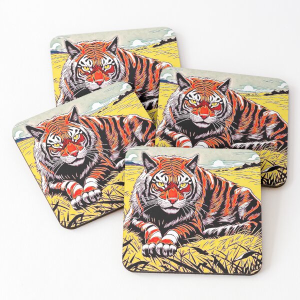 Item preview, Tigers in Spotlight Japanese Style#2 designed and sold by Helios Be. Lavsh.