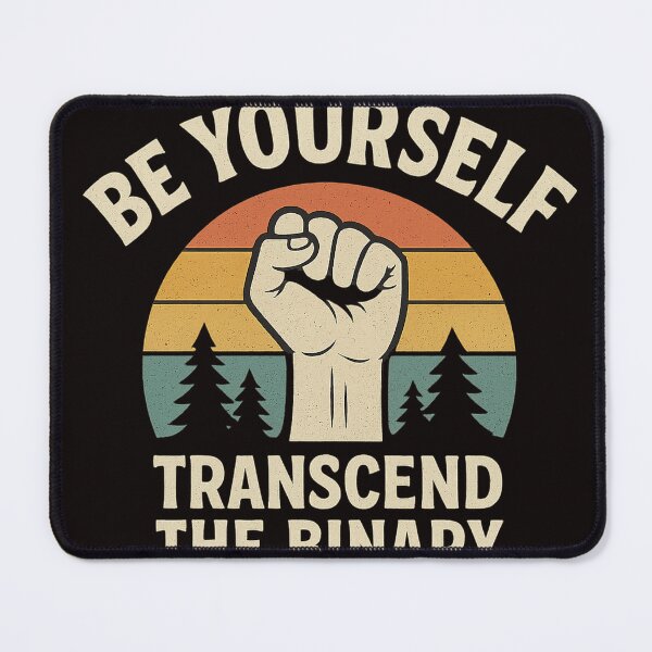 Item preview, Be Yourself – Transcend the Binary | Retro Power Design designed and sold by PurgatoryClub.