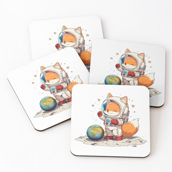 Item preview, Adorable Fox Astronaut Exploring Space designed and sold by ChibiFusion.