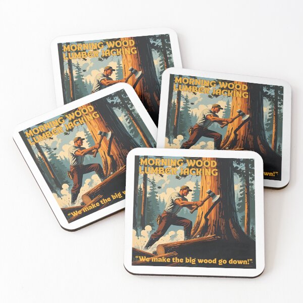 Item preview, Morning wood lumber jacking designed and sold by NicMacTees.