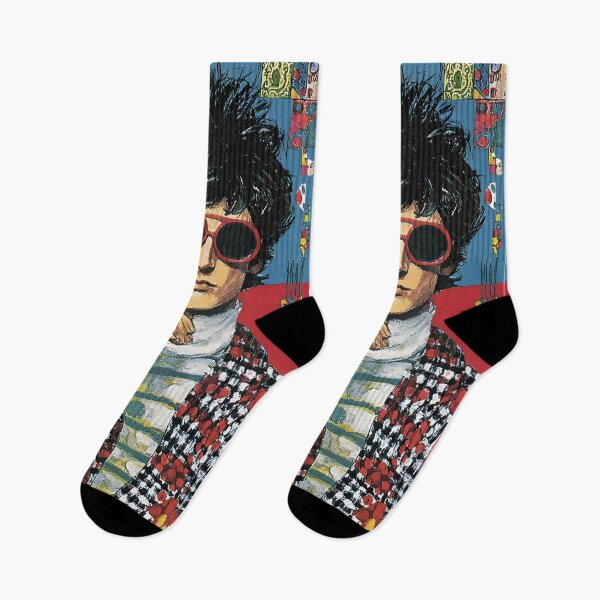 Item preview, Light Up the Swinging Sixties - Stylish Man with Cigar Amid Vivid Patterns and Playful Energy designed and sold by OlfactoART Studio.