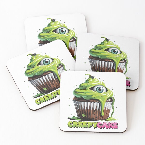 Item preview, Creepycake – Rotten Cupcake Horror with Eye & Worm designed and sold by The Rabbit Cave.