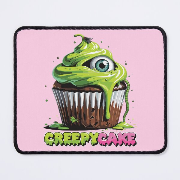 Item preview, Creepycake – Rotten Cupcake Horror with Eye & Worm designed and sold by The Rabbit Cave.