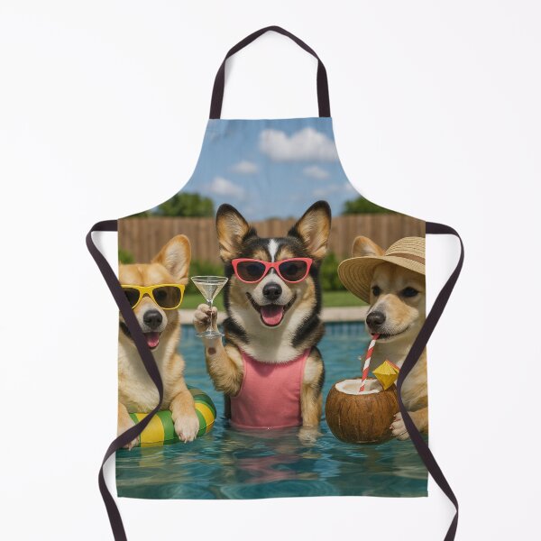 Item preview, Three Corgis, One Pool, No Rules designed and sold by Daisy Mae.