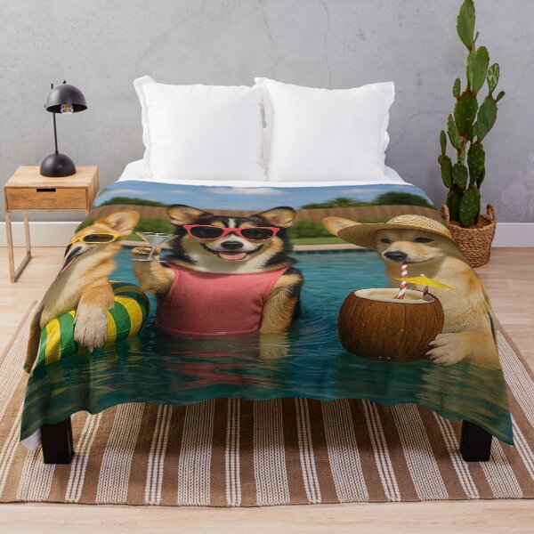 Item preview, Three Corgis, One Pool, No Rules designed and sold by Daisy Mae.
