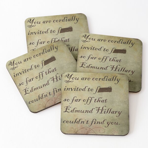 Item preview, Invite people to f off in fancy - clean version designed and sold by thistle9997.