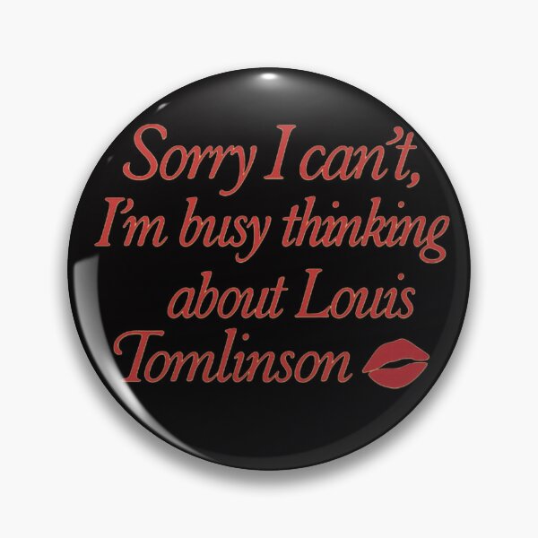 Item preview, Thinking About Louis Tomlinson – Coquette Aesthetic Fan Quote designed and sold by So Golden Shop.
