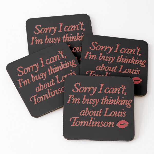 Item preview, Thinking About Louis Tomlinson – Coquette Aesthetic Fan Quote designed and sold by So Golden Shop.