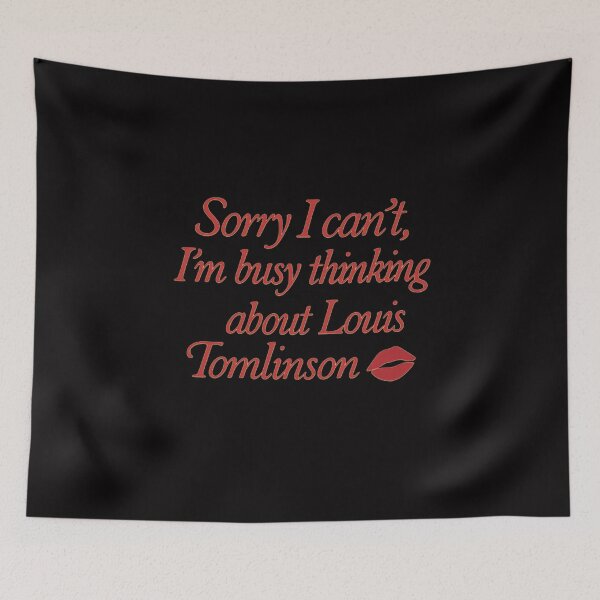 Item preview, Thinking About Louis Tomlinson – Coquette Aesthetic Fan Quote designed and sold by So Golden Shop.