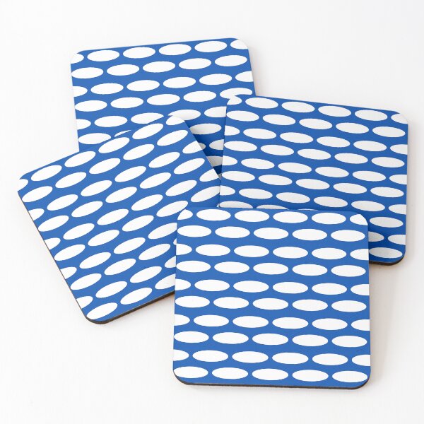 Item preview, Abstract Elliptical Mask – Dark Blue Pop Geometry designed and sold by The Art Loop.