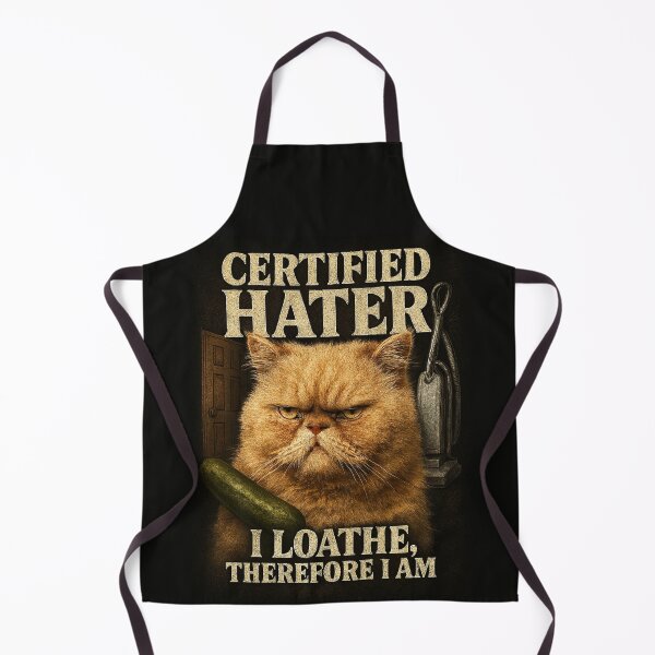 Item preview, Certified Hater Funny Persian Cat Meme 90s Bootleg Rap Tee designed and sold by catastrocat.