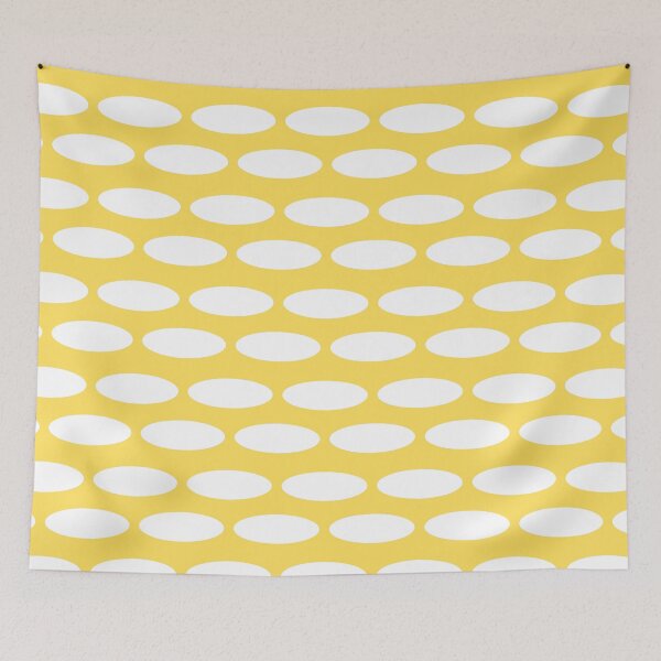Item preview, Abstract Elliptical Mask – Yellow Pop Geometry designed and sold by The Art Loop.