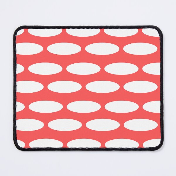 Item preview, Abstract Elliptical Mask – Red Pop Geometry designed and sold by The Art Loop.