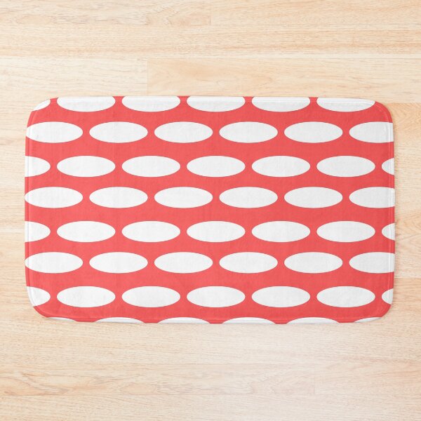 Item preview, Abstract Elliptical Mask – Red Pop Geometry designed and sold by The Art Loop.