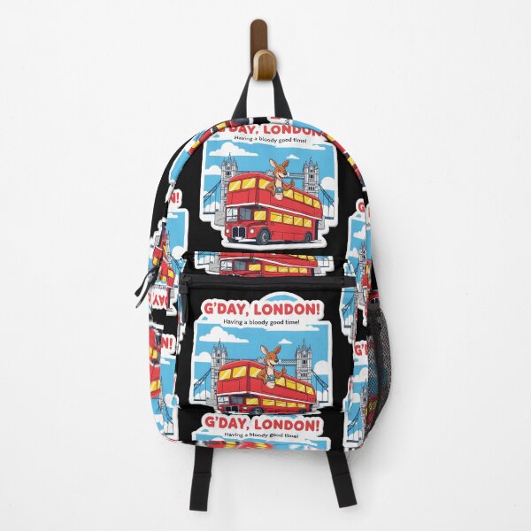 Item preview, An Aussie in London: A Quirky & Cheerful Cartoon Scene designed and sold by Digital Dreams Arts.