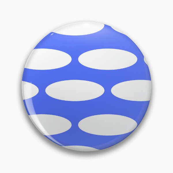 Item preview, Abstract Elliptical Mask – Blue Pop Geometry designed and sold by The Art Loop.