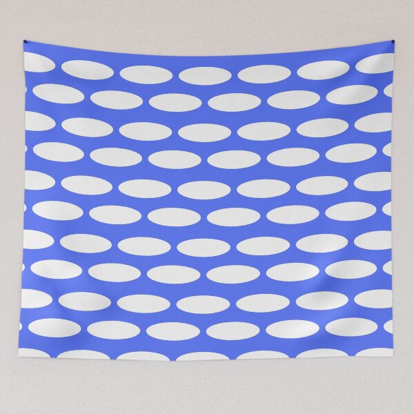 Item preview, Abstract Elliptical Mask – Blue Pop Geometry designed and sold by The Art Loop.