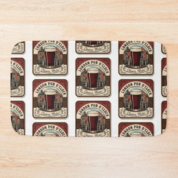 Item preview, London Pub O'Clock: A Vintage British Beer Emblem designed and sold by Digital Dreams Arts.
