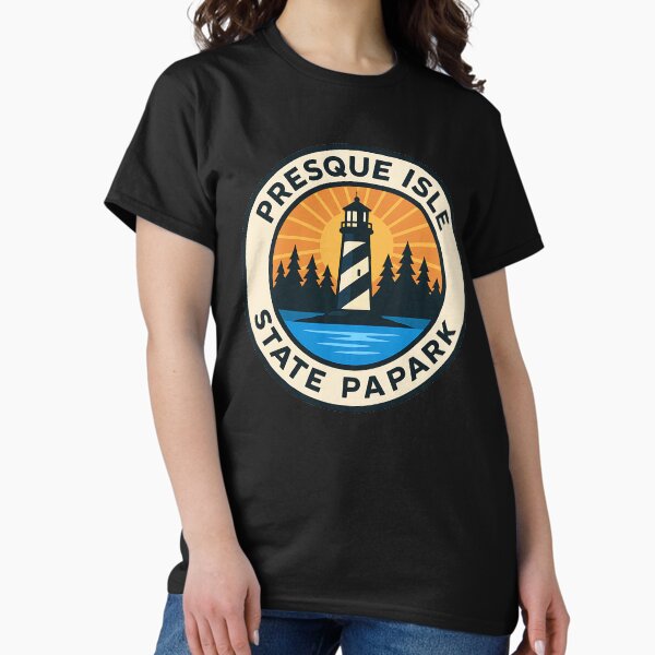 Item preview, Presque Isle State Park - Lighthouse Vintage Sunset designed and sold by holly-renee.