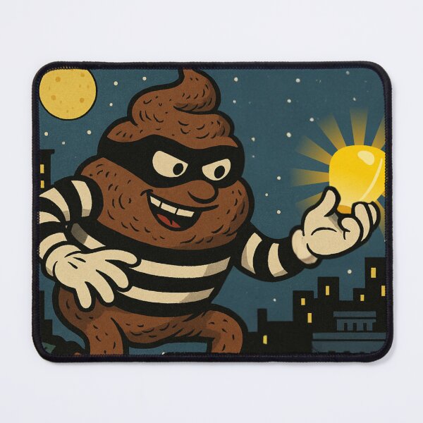 Item preview, TURD BURGLAR - Public Enemy No. 2 designed and sold by TheArsonClub.